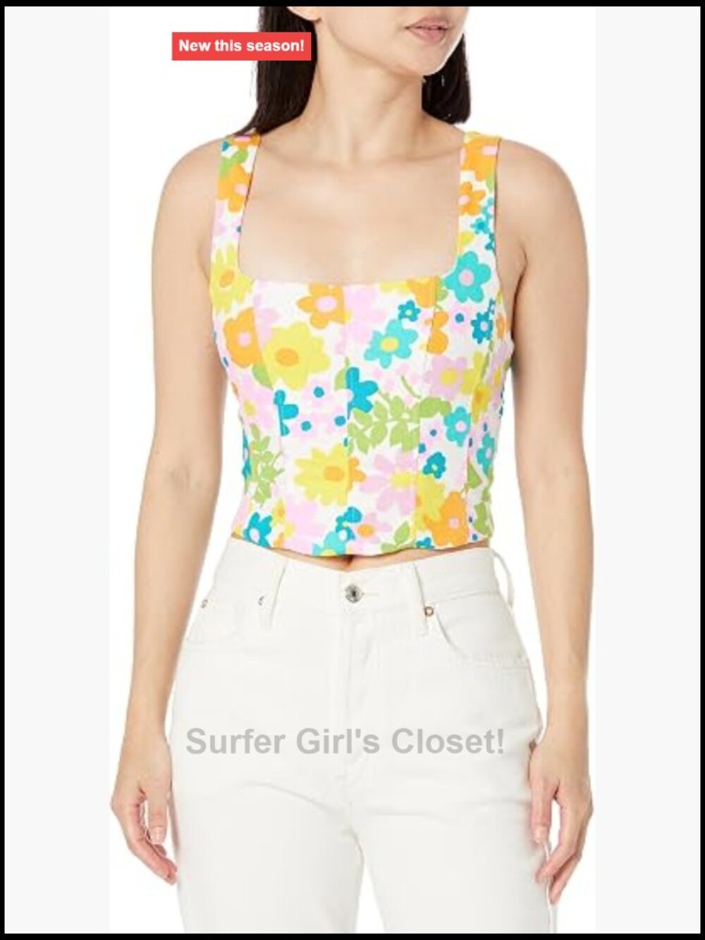 Women's Linen Cotton Corset Top Fitted Sleeveless Zip Bustier
